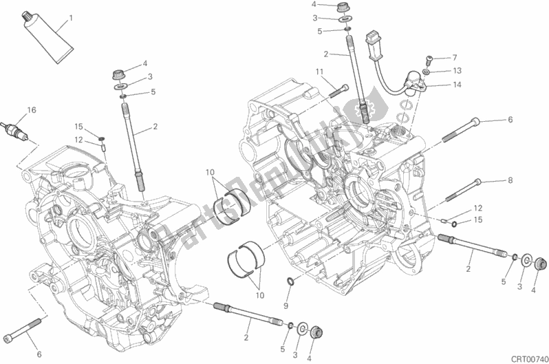 Todas las partes para 10a - Par De Semicárter de Ducati Multistrada 950 Thailand 2017